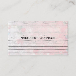 ピンクホワイトグランギー素朴ミニマリズムStylist Vip 名刺