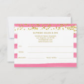 ピンクホワイトグリッターお客様のギフト証明書 (裏面)