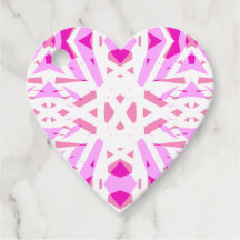 ピンクホワイトジオメトリックアールデコバレンティンラブギフト