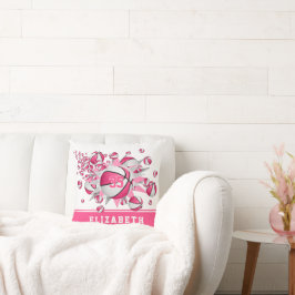 ピンクホワイトスガーリーポーツデッキ クッション