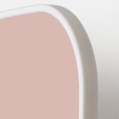 ピンクホワイトストライプシンプルモダンモノグラム ピックルボールラケット (左詳細)