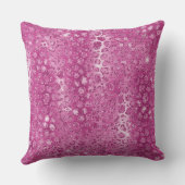 ピンクホワイトスパークルチーテプリント クッション (裏面)