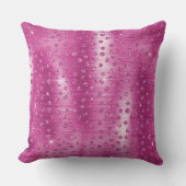 ピンクホワイトスパークルチーテプリント クッション (正面)