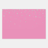 ピンクホワイトダイヤモンドハイヒール結婚シューズ ラッピングペーパーシート (正面3)