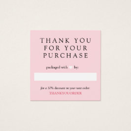 ピンクホワイトハートご注文ありがとう