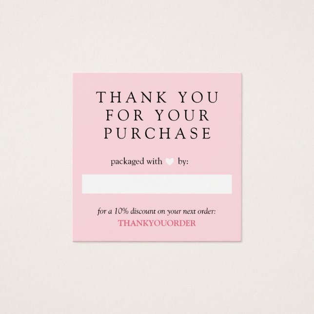 ピンクホワイトハートご注文ありがとう (正面)