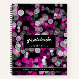 ピンクホワイトバブル感謝ジャーナル ノートブック