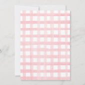 ピンクホワイトパンプキンピーチフラワーズブライダルシャワー 招待状 (裏面)