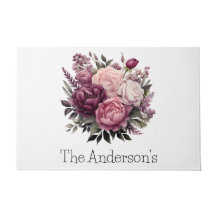 ピンクホワイトパープルバラ牡丹フローラ花