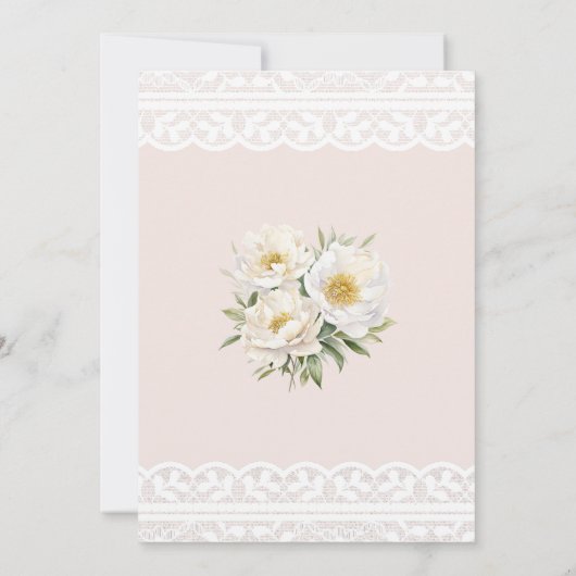 ピンクホワイトピーオンブルーアジサイブライダルシャワー 招待状 (裏面)