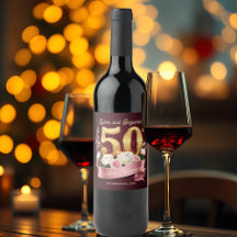 ピンクホワイトフローラゴールデン結婚50周年