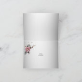 ピンクホワイトフローラサンキューカード サンキューカード (内部)