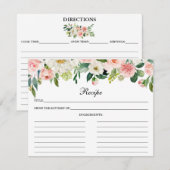 ピンクホワイトフローラシャワーレシピカード アドバイスカード (正面/裏面)
