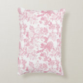 ピンクホワイトフローラバラチノワジェリーパターン アクセントクッション (裏面(縦))