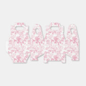 ピンクホワイトフローラバラチノワジェリーパターン フェイバーボックス (折り畳みなし)