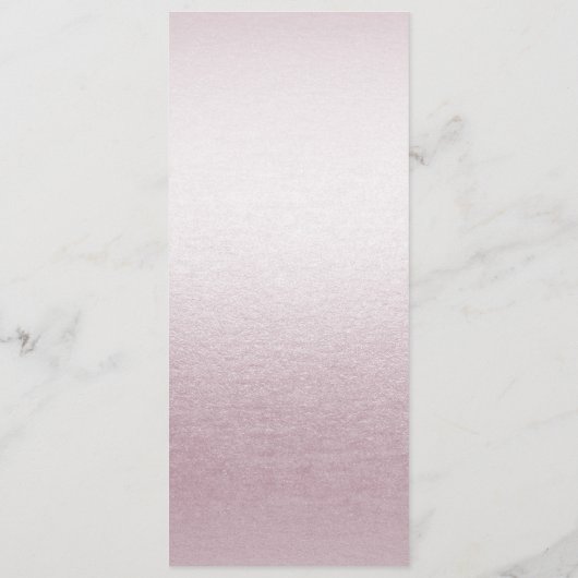 ピンクホワイトフローラ結婚のメニュー メニュー (裏面)