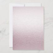 ピンクホワイトフローラ結婚式招待状 招待状 (裏面)