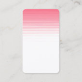 ピンクホワイトプレーンモダンミニマルプロフェッショナル 名刺 (裏面)