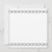 ピンクホワイトベビーガールフォト《キリスト教》洗礼式や命名式 招待状 (裏面)