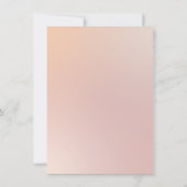 ピンクホワイトボタニカルオーキッド結婚フローラ 招待状 (裏面)