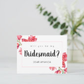 ピンクホワイトマイブリーズメイドフローラMagnoliaカード シーズンポストカード (スタンド正面)