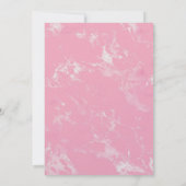 ピンクホワイトマーブルグリッター カード (裏面)