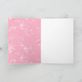 ピンクホワイトマーブルグリッター カード (内部)