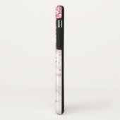 ピンクホワイトマーブルグリッター Case-Mate iPhoneケース (裏面/左)
