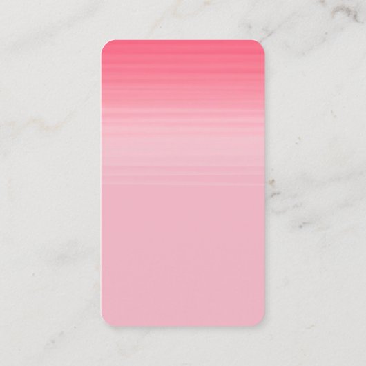 ピンクホワイトミニマモダンリストプロフェッショナル 名刺 (裏面)