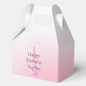 ピンクホワイトユニコーン誕生日 フェイバーボックス (正面)