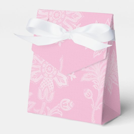 ピンクホワイトレイシーフローラ フェイバーボックス (正面サイド)