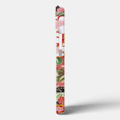 ピンクホワイトレッド東洋日本の着物フローラ Case-Mate iPhoneケース (裏面 / 左)