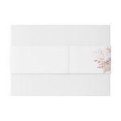 ピンクホワイトローズ金ゴールドフローラエレガントな結婚式 招待状ベリーバンド (裏面例)