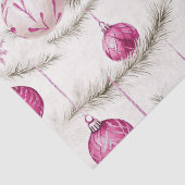 ピンクホワイトヴィンテージオーナメントクリスマス 薄葉紙 (詳細)