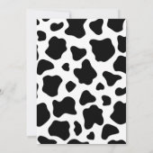 ピンクホワイト女性のカーボーイディスコバチェロレッテ 招待状 (裏面)