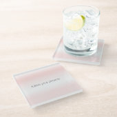 ピンクホワイト絞り染め ガラスコースター (アングル)