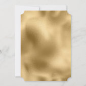 ピンクホワイト金ゴールドラブXOブライダルシャワー 招待状 (裏面)