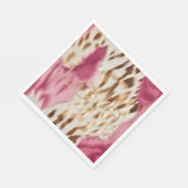 ピンクホワイト金ゴールド南西女性のカーボーイグリッターラブ スタンダードランチョンナプキン (角)