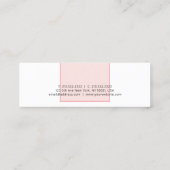 ピンクホワスタイリッシュイトクリエイティブシンプルデザイン スキニー名刺 (裏面)