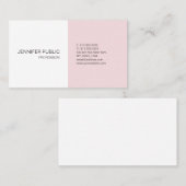 ピンクホワモダンイお洒落ラトレンディー 名刺 (正面/裏面)
