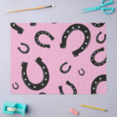 ピンクホースシューデザイン 薄葉紙 (クラフト)