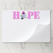 ピンクホープHummingbird写真大きな涙の流れメモ帳 ペーパーパッド (折り畳み)