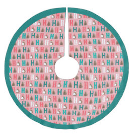 ピンクホーホーホーホアルマジロ ブラッシュドポリエステルツリースカート