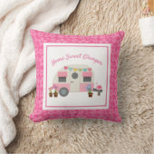 ピンクホームスイートグラムパーキャンパー装飾用クッション クッション (ブランケット)