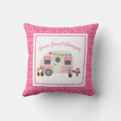 ピンクホームスイートグラムパーキャンパー装飾用クッション クッション (裏面)