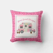 ピンクホームスイートグラムパーキャンパー装飾用クッション クッション (正面)