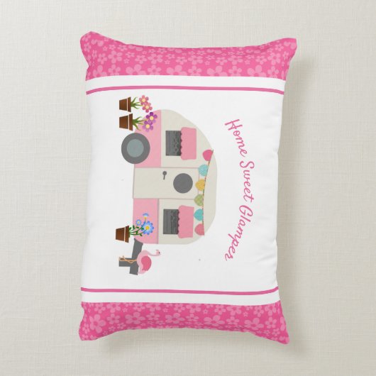 ピンクホームスウィートグランプーアクセント枕 アクセントクッション (裏面(縦))