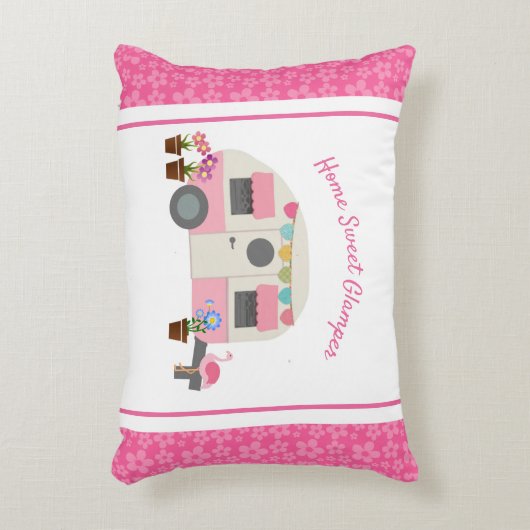 ピンクホームスウィートグランプーアクセント枕 アクセントクッション (正面(垂直))