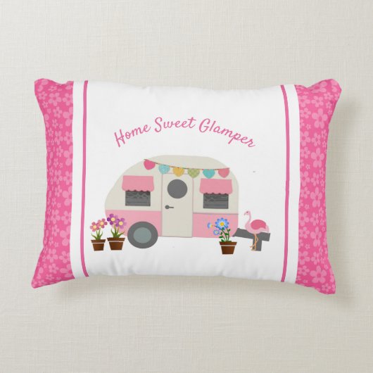 ピンクホームスウィートグランプーアクセント枕 アクセントクッション (裏面)