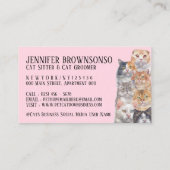 ピンクホームペットキャッツ 名刺 (裏面)